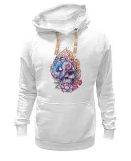 Заказать толстовку в Москве. Толстовка Wearcraft Premium унисекс Skull Art от Leichenwagen - готовые дизайны и нанесение принтов.