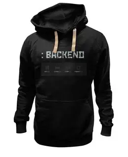 Заказать толстовку в Москве. Толстовка Wearcraft Premium унисекс backend developer от kljak.sa@mail.ru - готовые дизайны и нанесение принтов.