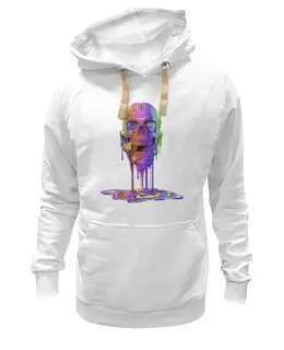 Заказать премиальную одежду в Москве. Толстовка Wearcraft Premium унисекс Капающий череп от Дана Столыпина - готовые дизайны и нанесение принтов.