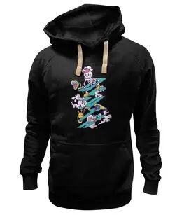 Заказать премиальную одежду в Москве. Толстовка Wearcraft Premium унисекс Смерть от Дана Столыпина - готовые дизайны и нанесение принтов.
