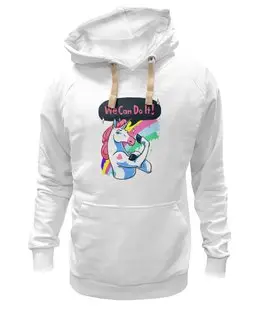 Заказать толстовку в Москве. Толстовка Wearcraft Premium унисекс We Can Do It! (Unicorn) от coolmag - готовые дизайны и нанесение принтов.