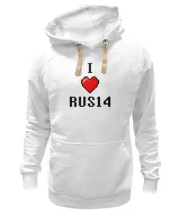 Заказать толстовку в Москве. Толстовка Wearcraft Premium унисекс I Love RUS14  от Руслан Римович - готовые дизайны и нанесение принтов.