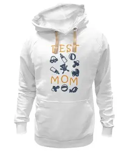 Заказать толстовку в Москве. Толстовка Wearcraft Premium унисекс Best Mom от litium - готовые дизайны и нанесение принтов.