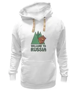 Заказать толстовку в Москве. Толстовка Wearcraft Premium унисекс Welcome to Russia от priceless - готовые дизайны и нанесение принтов.