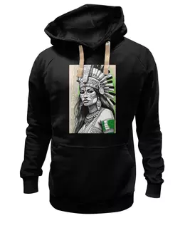 Заказать премиальную одежду в Москве. Толстовка Wearcraft Premium унисекс Девушка-нагваль от Дэйки Като: kato.see.ru - готовые дизайны и нанесение принтов.