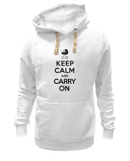 Заказать толстовку в Москве. Толстовка Wearcraft Premium унисекс Keep calm & Carry on от litium - готовые дизайны и нанесение принтов.