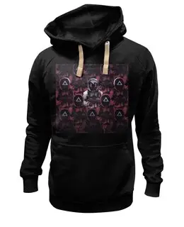 Заказать премиальную одежду в Москве. Толстовка Wearcraft Premium унисекс Игра в кальмара от Дана Столыпина - готовые дизайны и нанесение принтов.