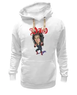 Заказать толстовку в Москве. Толстовка Wearcraft Premium унисекс Ronnie James Dio от Leichenwagen - готовые дизайны и нанесение принтов.