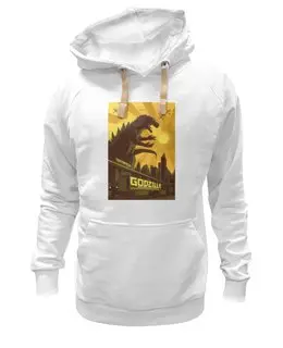 Заказать толстовку в Москве. Толстовка Wearcraft Premium унисекс Godzilla yellow от KinoArt - готовые дизайны и нанесение принтов.