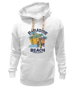 Заказать толстовку в Москве. Толстовка Wearcraft Premium унисекс Paradise beach от fairpoker@mail.ru - готовые дизайны и нанесение принтов.