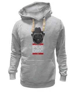 Заказать толстовку в Москве. Толстовка Wearcraft Premium унисекс Pug x Run Dmc от coolmag - готовые дизайны и нанесение принтов.