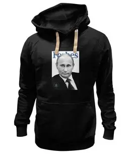 Заказать толстовку в Москве. Толстовка Wearcraft Premium унисекс Putin Forbes от Design Ministry - готовые дизайны и нанесение принтов.