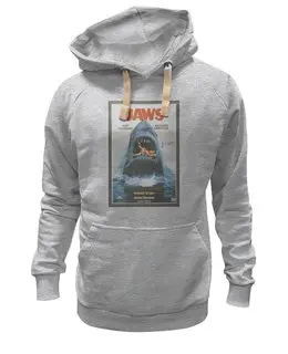 Заказать толстовку в Москве. Толстовка Wearcraft Premium унисекс Jaws / Челюсти от KinoArt - готовые дизайны и нанесение принтов.