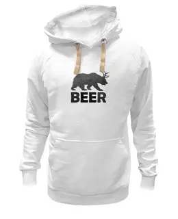 Заказать толстовку в Москве. Толстовка Wearcraft Premium унисекс Beer (bear) от Петр Золотухин - готовые дизайны и нанесение принтов.