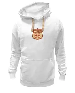 Заказать толстовку в Москве. Толстовка Wearcraft Premium унисекс Route 66 от Анна Андреева - готовые дизайны и нанесение принтов.