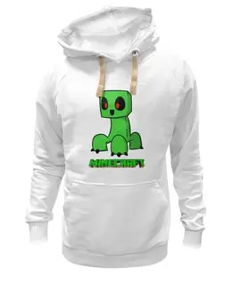 Заказать толстовку в Москве. Толстовка Wearcraft Premium унисекс Minecraft (Майнкрафт) Creeper (Крипер) от Just kidding - готовые дизайны и нанесение принтов.