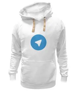 Заказать толстовку в Москве. Толстовка Wearcraft Premium унисекс Логотип Telegram от YellowCloverShop - готовые дизайны и нанесение принтов.