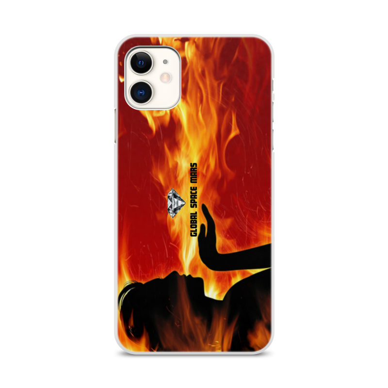 Printio Чехол для iPhone 11, объёмная печать Global space magic mars (коллекция огонь) чехол mypads e vano для nubia red magic mars