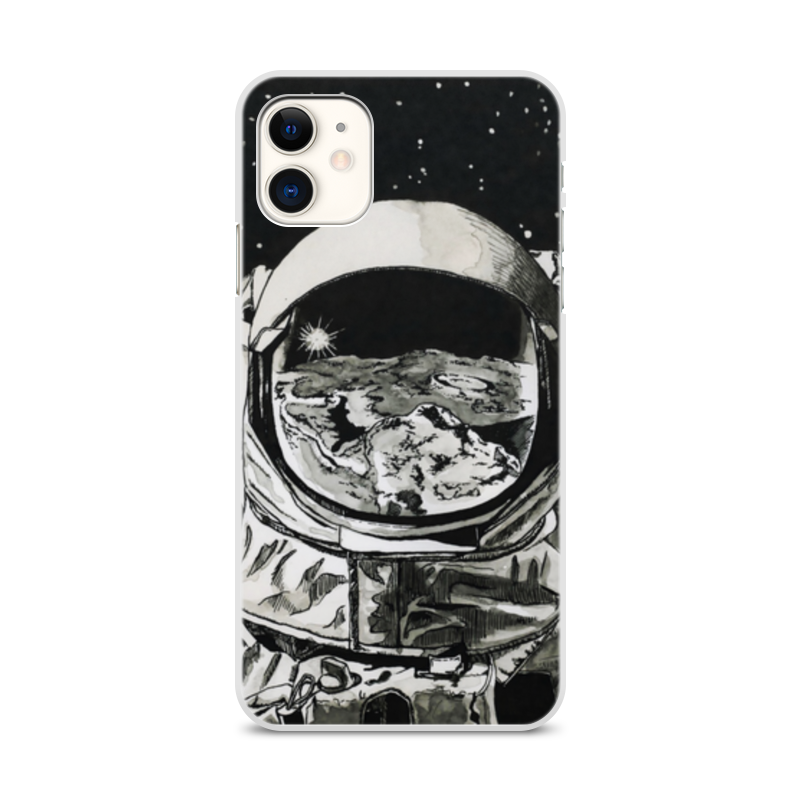 Printio Чехол для iPhone 11, объёмная печать Космонавт