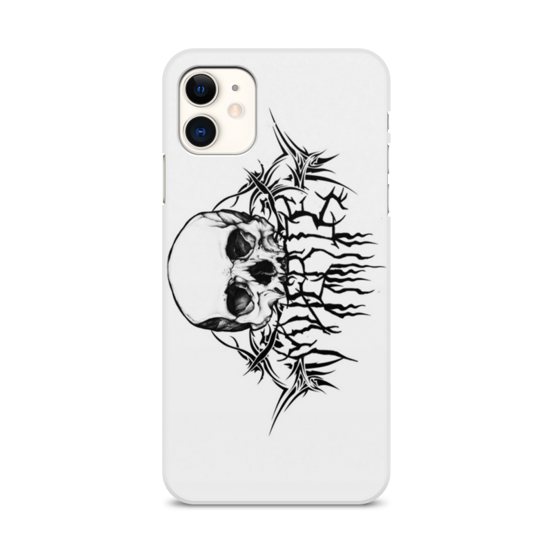 Printio Чехол для iPhone 11, объёмная печать Muerte матовый soft touch силиконовый чехол на realme c35 рилми с35 с 3d принтом hands w черный