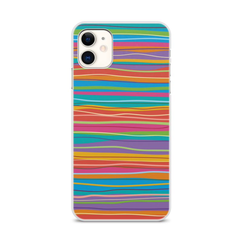 Printio Чехол для iPhone 11, объёмная печать Разноцветная абстракция