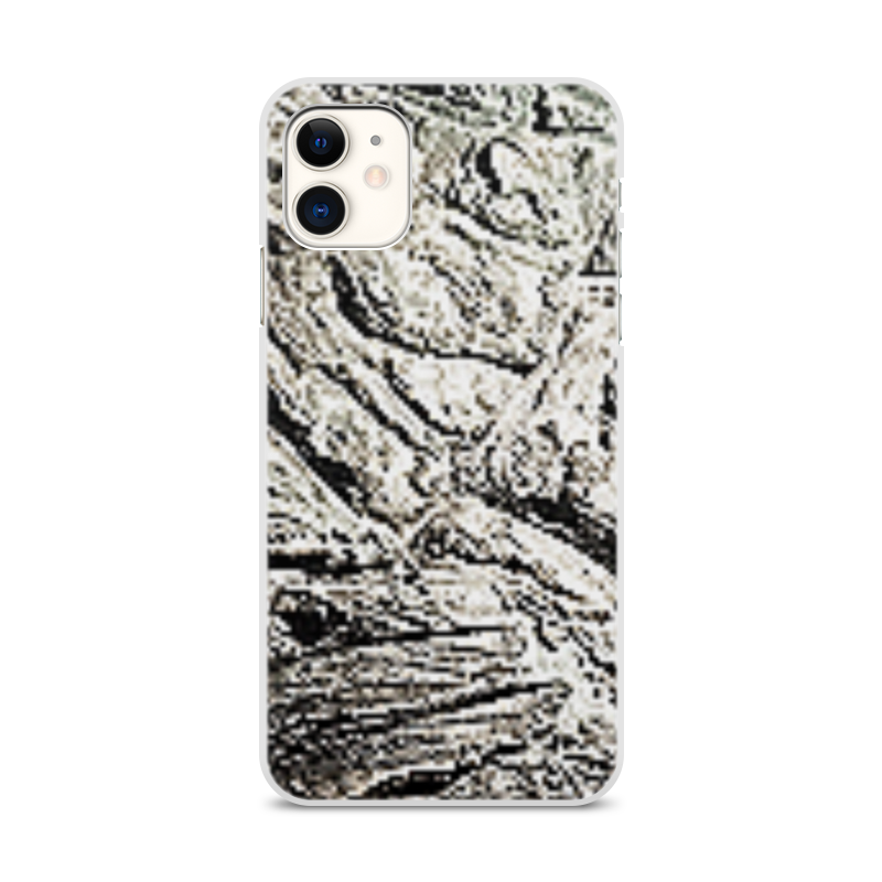 Printio Чехол для iPhone 11, объёмная печать Каменная кожа. printio чехол для iphone 11 pro объёмная печать каменная кожа