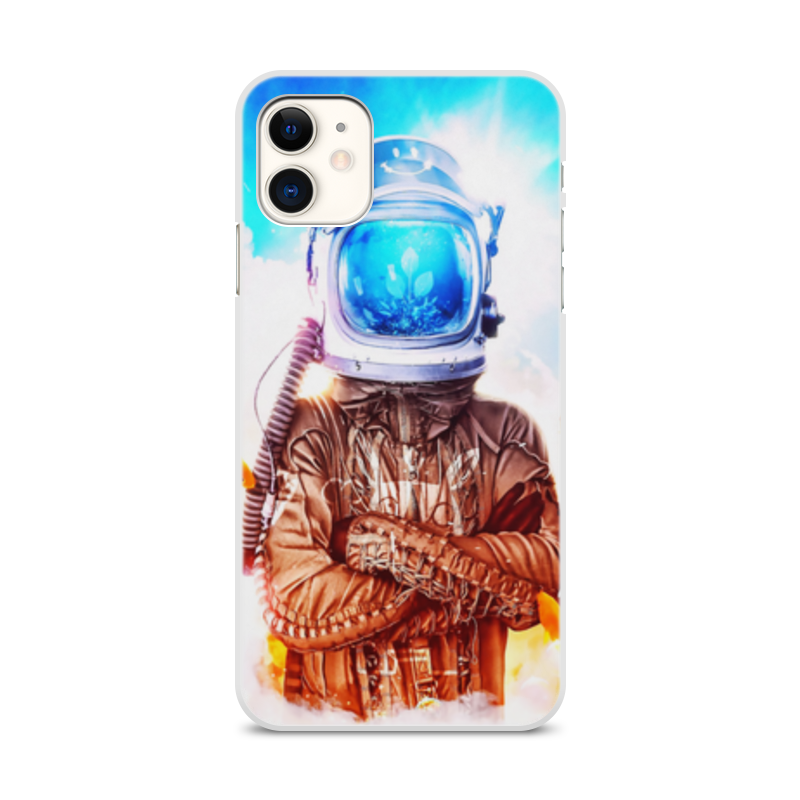 Printio Чехол для iPhone 11, объёмная печать Космонавт цена и фото