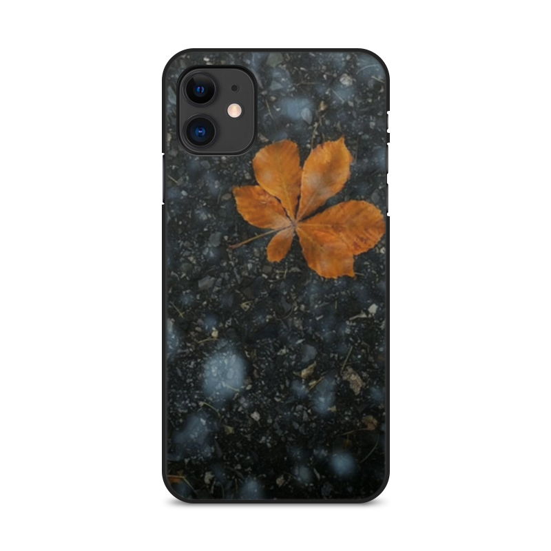 Printio Чехол для iPhone 11, объёмная печать Осень матовый soft touch силиконовый чехол на apple iphone 11 эпл айфон 11 с 3d принтом k heart черный