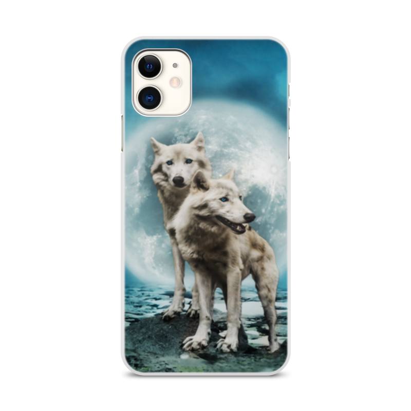 Printio Чехол для iPhone 11, объёмная печать Волки