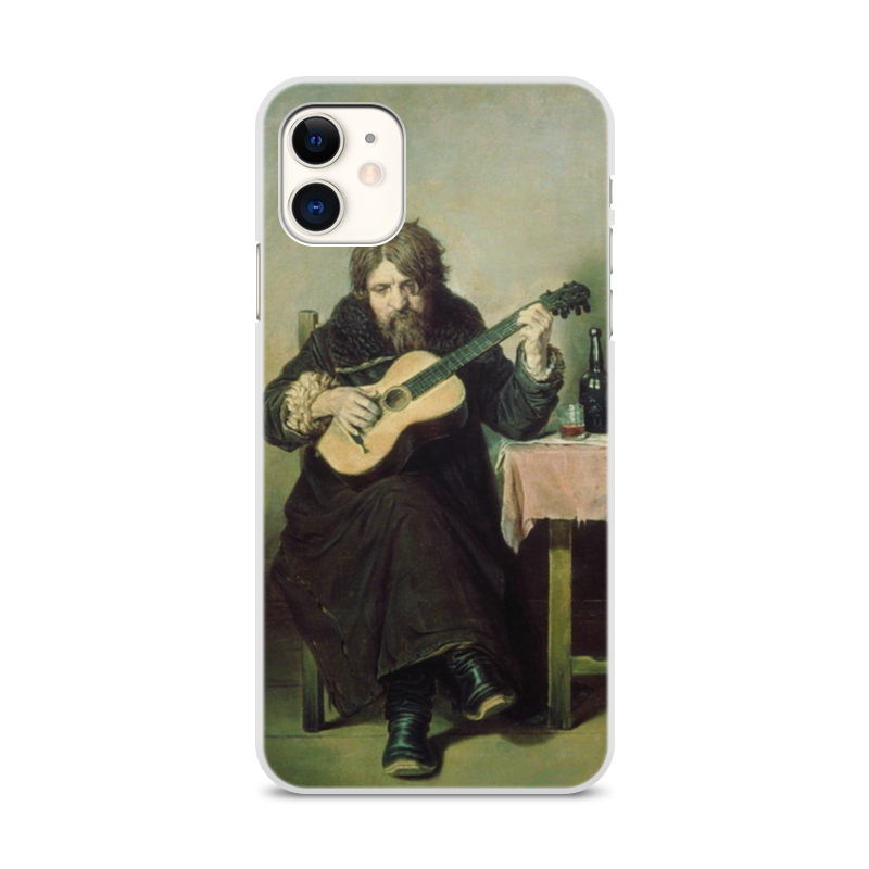 Printio Чехол для iPhone 11, объёмная печать Гитарист - бобыль (картина василия перова) printio тетрадь на скрепке гитарист бобыль картина перова