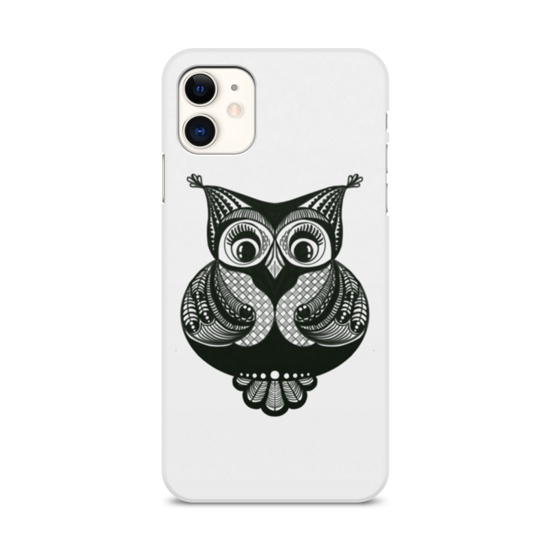 Printio Чехол для iPhone 11, объёмная печать Сова printio чехол для iphone 12 объёмная печать серебряная сова