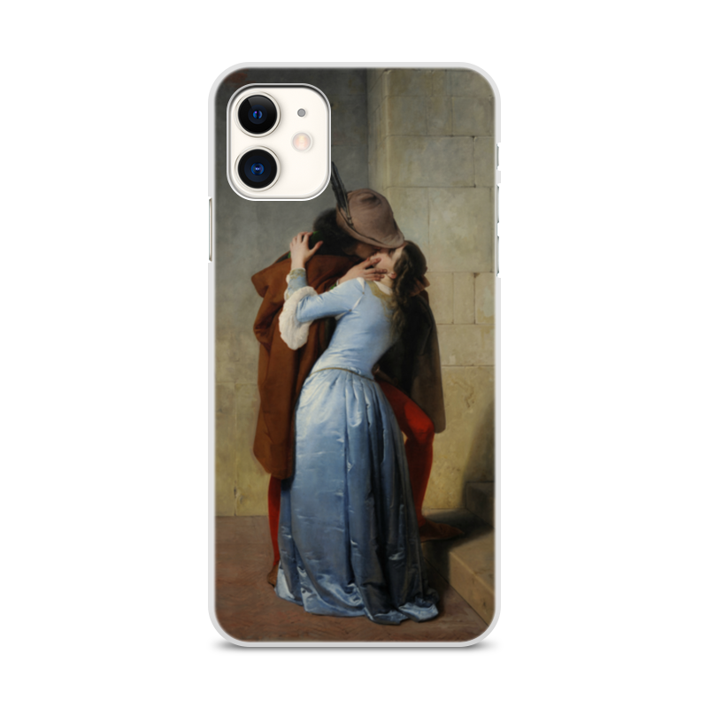 Printio Чехол для iPhone 11, объёмная печать Поцелуй (франческо айец) printio чехол для iphone x xs объёмная печать поцелуй франческо айец