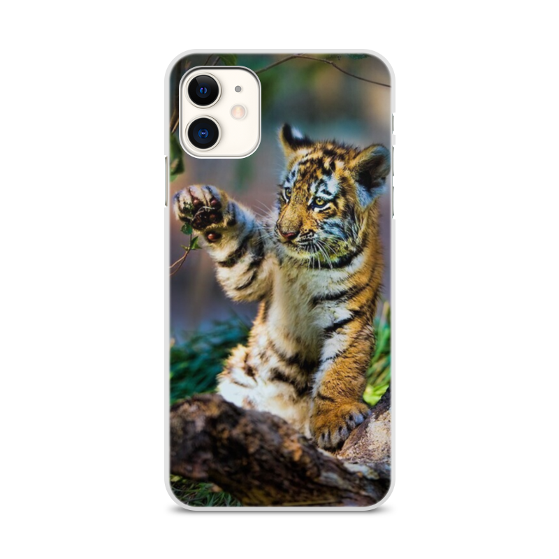 Printio Чехол для iPhone 11, объёмная печать Тигры printio чехол для iphone 11 объёмная печать тигры