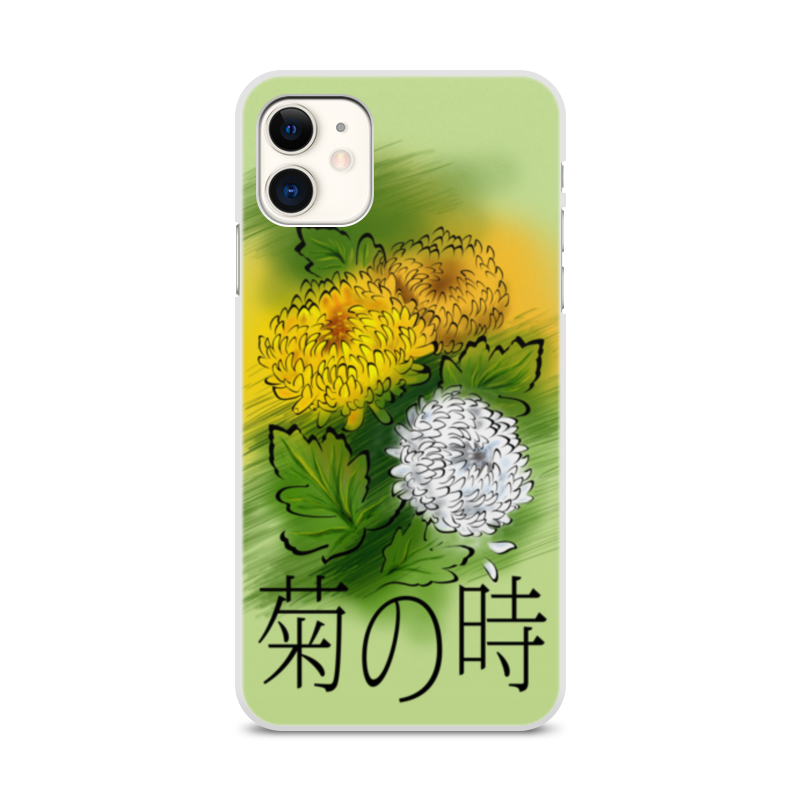Printio Чехол для iPhone 11, объёмная печать Осенний букет. хризантемы printio холст 30×30 осенний букет хризантемы