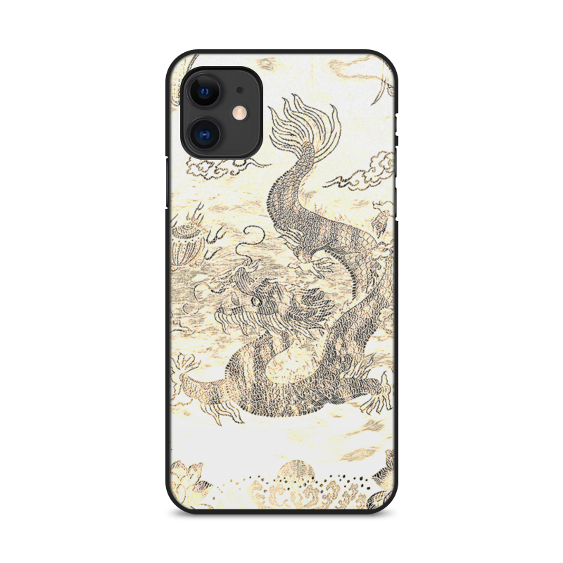 Printio Чехол для iPhone 11, объёмная печать Черный дракон. printio чехол для iphone 11 объёмная печать дракон морских глубин