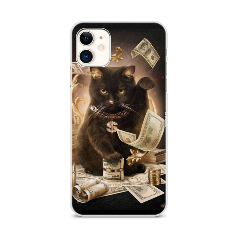 Printio Чехол для iPhone 11, объёмная печать Кошки фэнтези printio чехол для iphone 6 plus объёмная печать кошки фэнтези