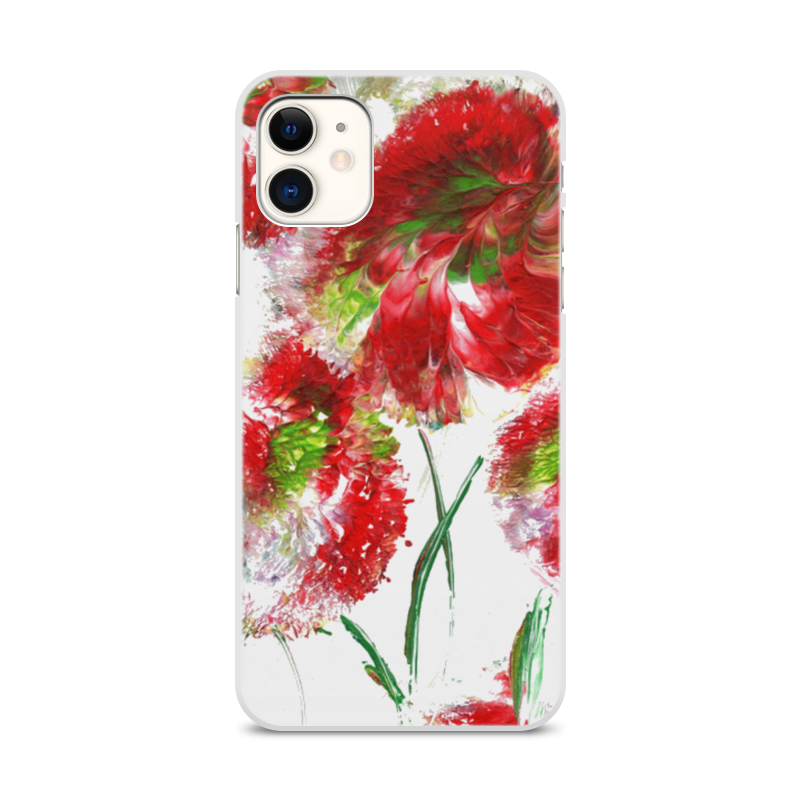 Printio Чехол для iPhone 11, объёмная печать Весна в цветах printio чехол для iphone 11 объёмная печать цветы розы