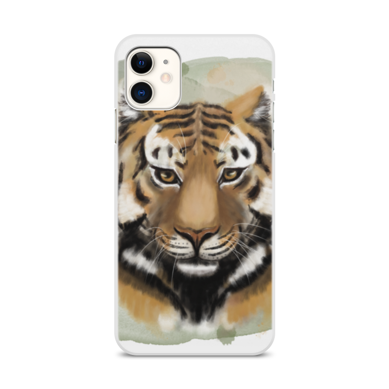 Printio Чехол для iPhone 11, объёмная печать Тигрище силиконовый чехол на oppo reno4 pro белый тигр для оппо рено 4 про