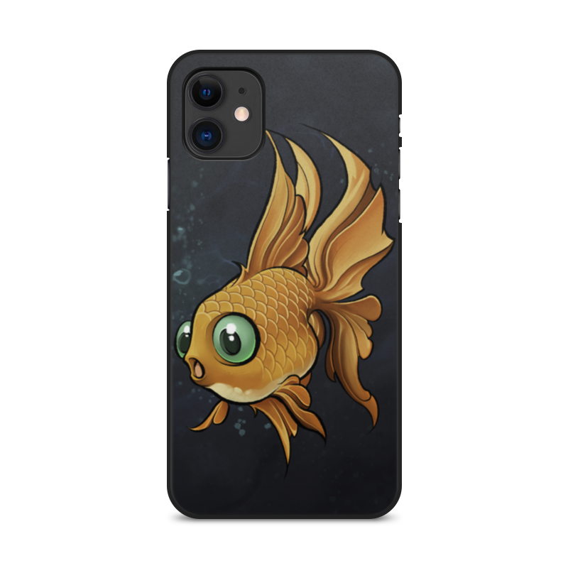 Printio Чехол для iPhone 11, объёмная печать Золотая рыбка цена и фото