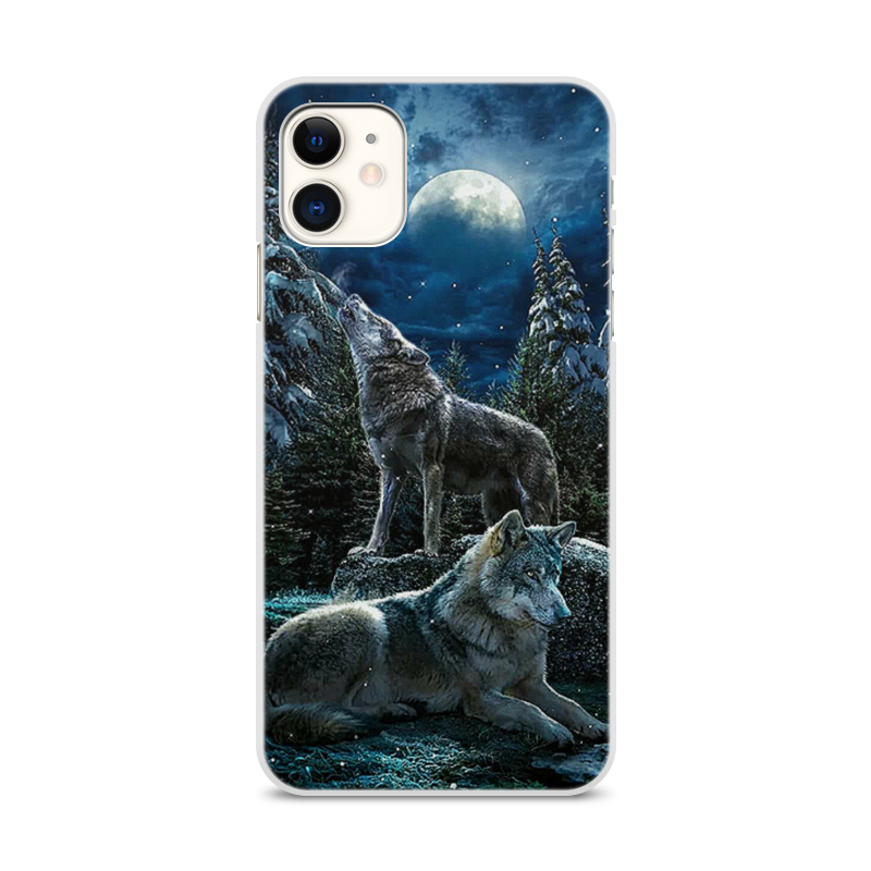 Printio Чехол для iPhone 11, объёмная печать Волки printio чехол для iphone 6 объёмная печать волки