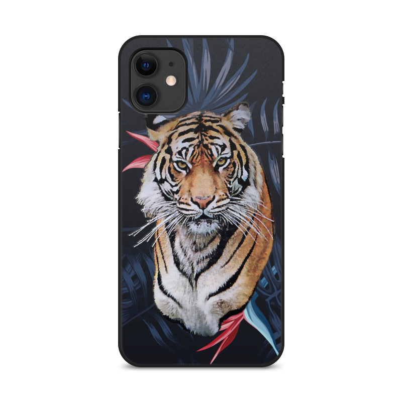 Printio Чехол для iPhone 11, объёмная печать Тигр. цена и фото