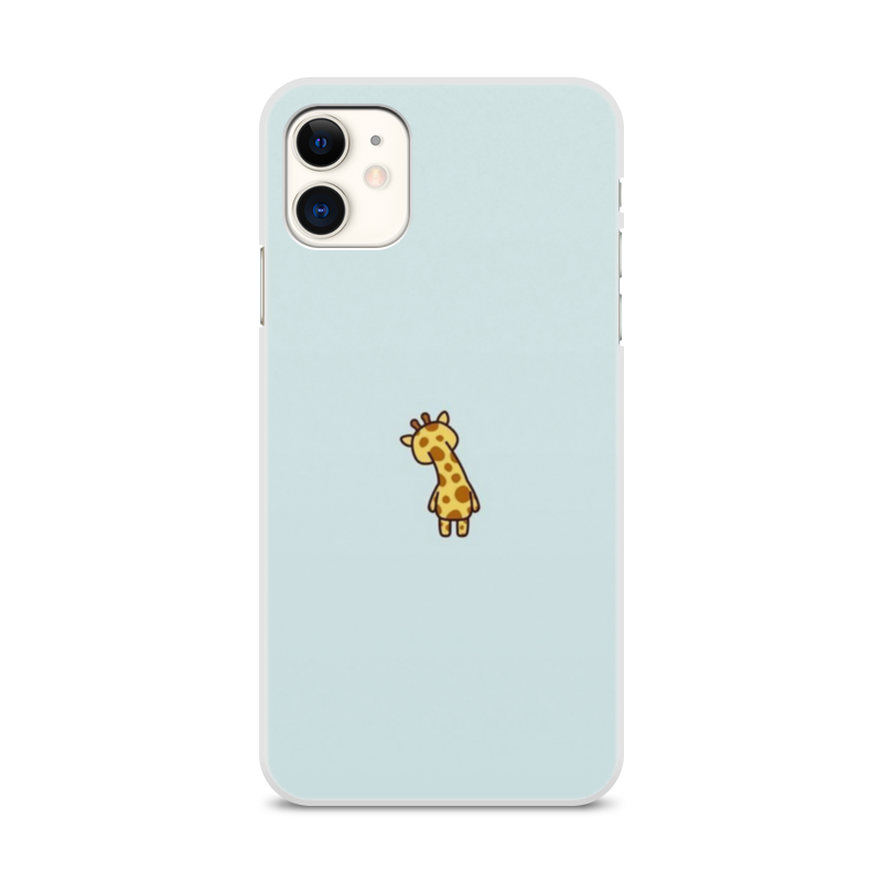 Printio Чехол для iPhone 11, объёмная печать Жираф printio чехол для iphone 8 объёмная печать оранжевый жираф