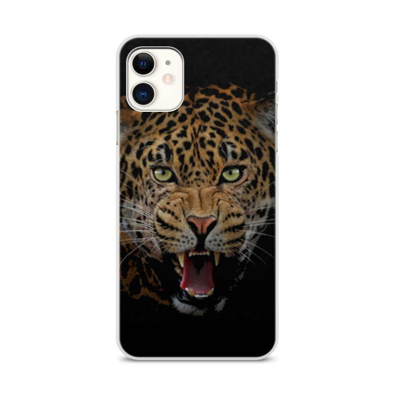 Printio Чехол для iPhone 11, объёмная печать Леопард