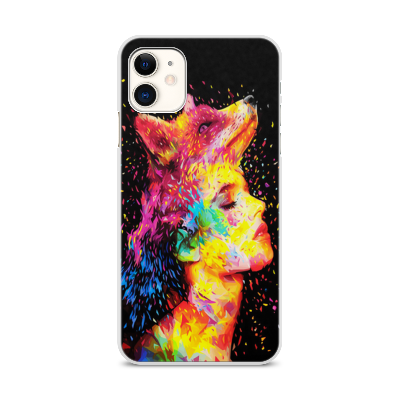 Printio Чехол для iPhone 11, объёмная печать Краски цена и фото
