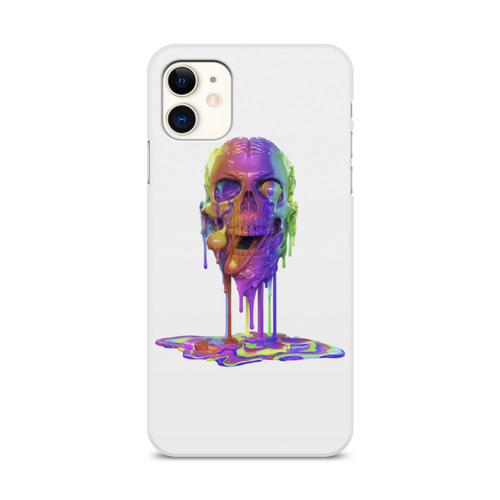 Заказать чехол для iPhone 11/11 Pro/11 Pro Max в Москве. Чехол для iPhone 11, объёмная печать Капающий череп от Дана Столыпина - готовые дизайны и нанесение принтов.
