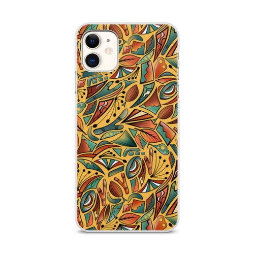 Заказать чехол для iPhone 11/11 Pro/11 Pro Max в Москве. Чехол для iPhone 11, объёмная печать АБСТРАКТНОЕ НА ЖЕЛТОМ от ELENA ZHARINOVA - готовые дизайны и нанесение принтов.