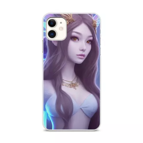 Заказать чехол для iPhone 11/11 Pro/11 Pro Max в Москве. Чехол для iPhone 11, объёмная печать Неоновая фея от Дана Столыпина - готовые дизайны и нанесение принтов.