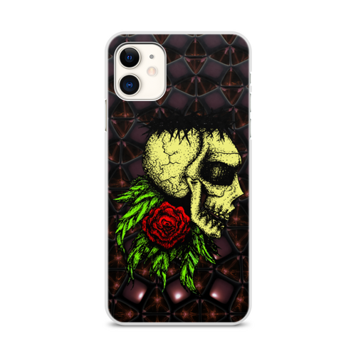 Заказать чехол для iPhone 11/11 Pro/11 Pro Max в Москве. Чехол для iPhone 11, объёмная печать Роза смерти от Дана Столыпина - готовые дизайны и нанесение принтов.