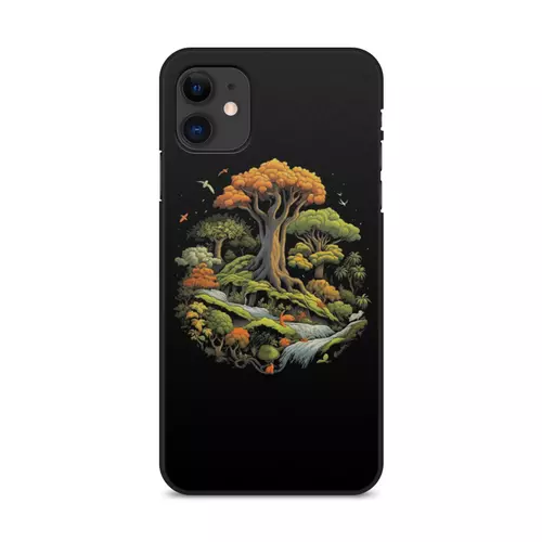 Заказать чехол для iPhone 11/11 Pro/11 Pro Max в Москве. Чехол для iPhone 11, объёмная печать Тайный лес от Павел Пестов - готовые дизайны и нанесение принтов.