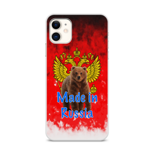 Заказать чехол для iPhone 11/11 Pro/11 Pro Max в Москве. Чехол для iPhone 11, объёмная печать Russia от ZVER  - готовые дизайны и нанесение принтов.